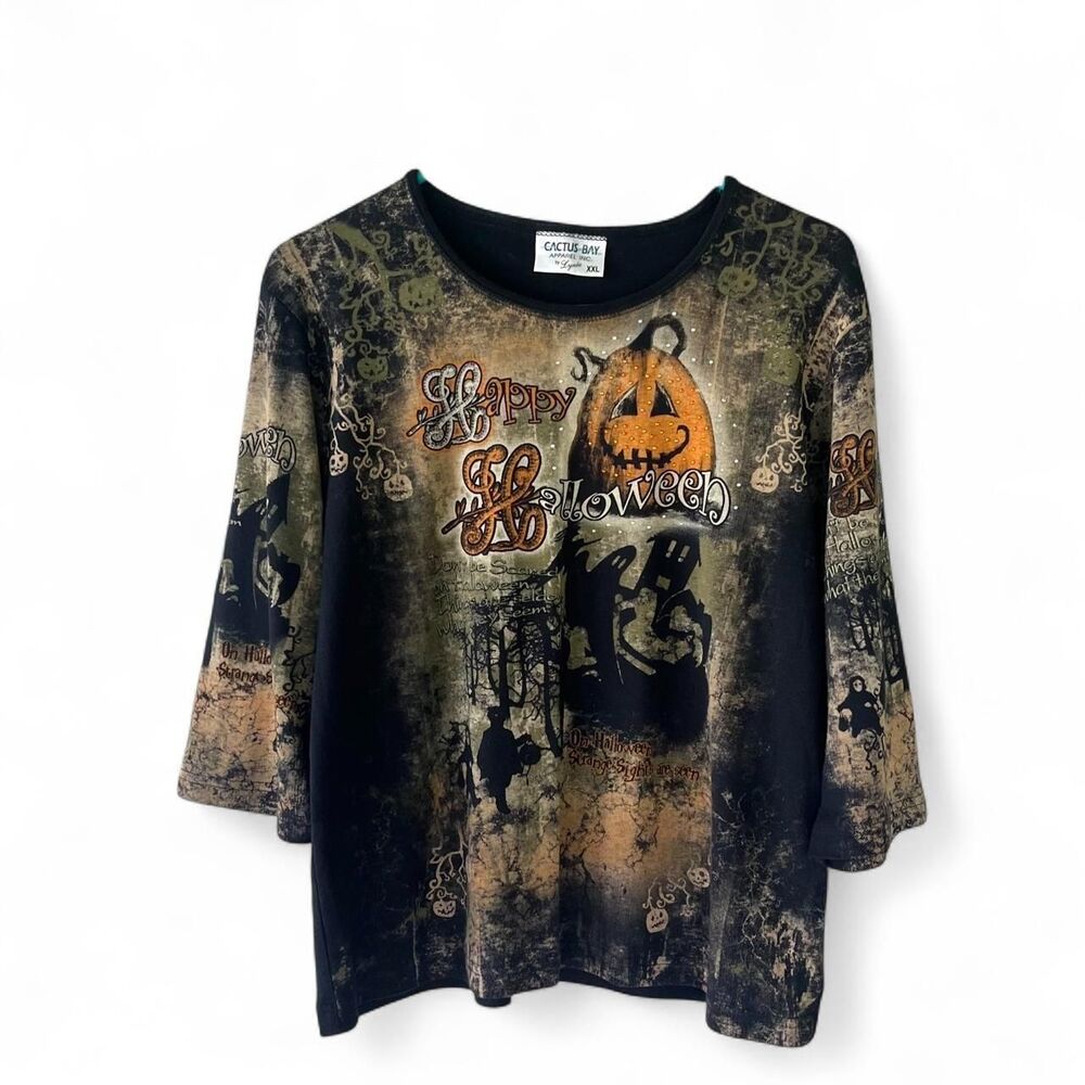 Y2k Halloween top embellished Size XXL